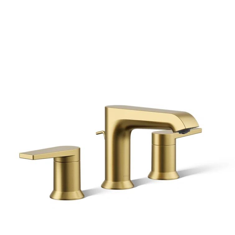 Kohler ® Hint ® Widespread Brushed Moderne Brass Bathroom Sink Faucet