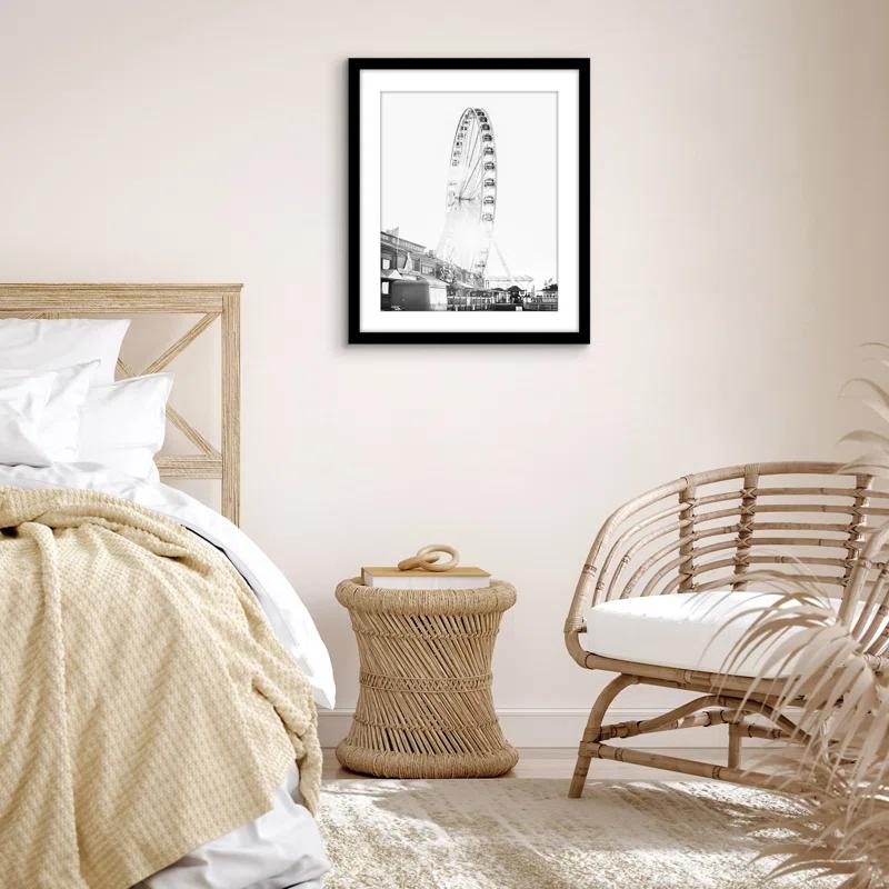 Americanflat Poster Frame - Wooden Picture Frame with Mat and Plexiglass Cover