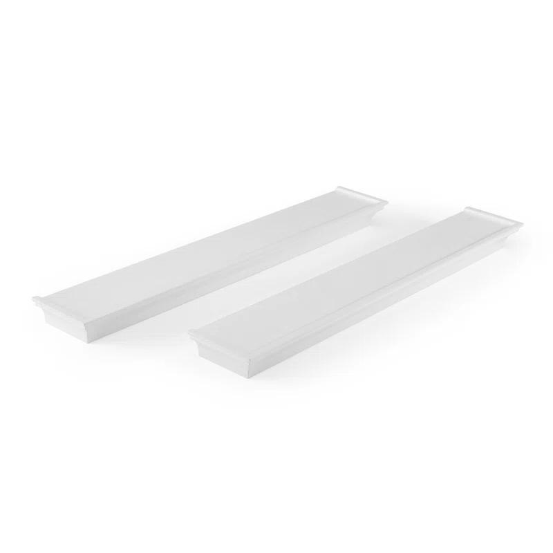 Melannco Melannco 2 Pieces Arlington Floating Wall Shelves for Bedroom, Living Room, Nursery