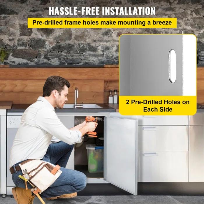 VEVOR VEVOR 31" Stainless Steel Drop-In Access Doors