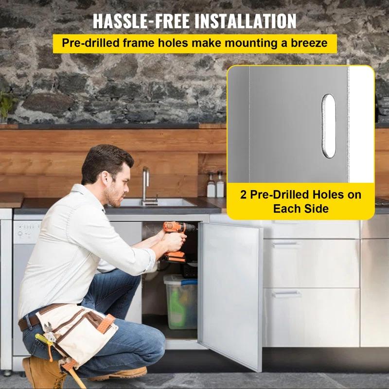 VEVOR VEVOR 31" Stainless Steel Drop-In Access Doors
