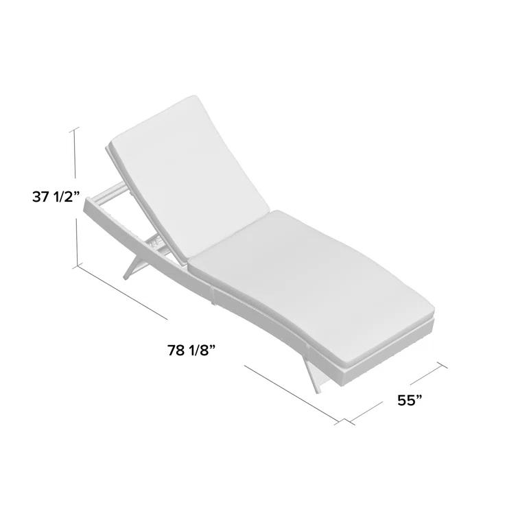 Modway Gather Synthetic Rattan Weave Outdoor Chaise Lounges by Modway (Set of 2)