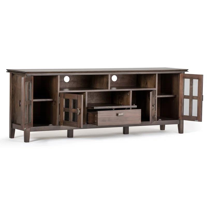 Simpli Home Artisan SOLID WOOD 72 inch TV Media Stand