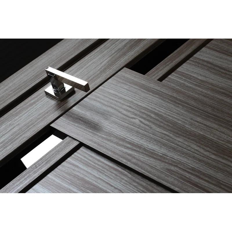 Belldinni Esta 80'' Solid + Manufactured Wood Paneled Slab Door