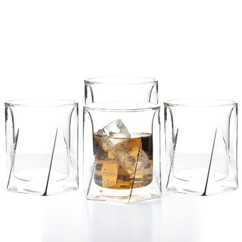 Lemonsoda Lemonsoda Double Wall Hexagon Whiskey Glasses