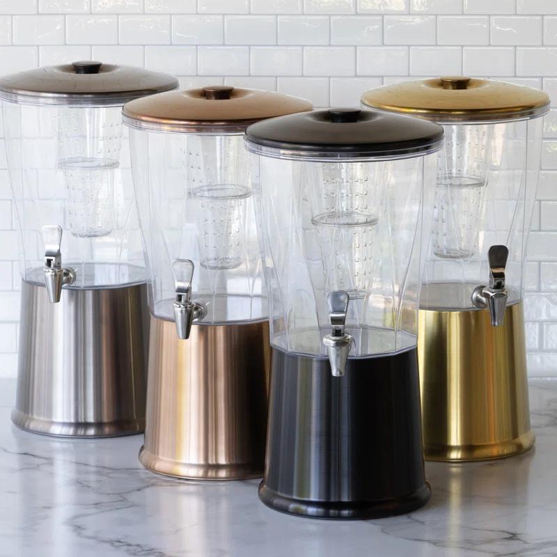 Service Ideas Service Ideas 3 Gallon Beverage Dispenser with Infuser Tube and Stainless Steel Spigot