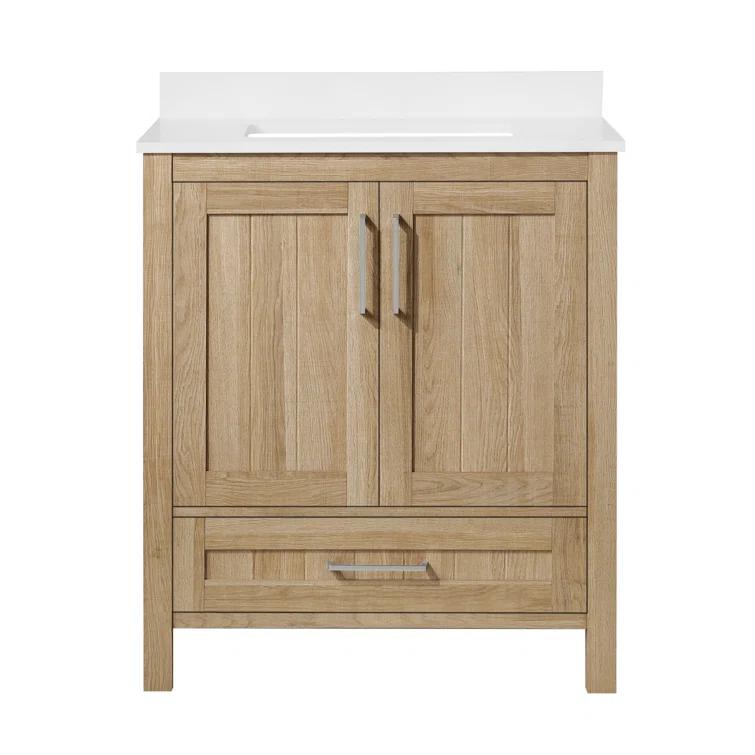 OVE Decors Kansas 30" Single Bathroom Vanity, in White Oak Finish & Reviews | Wayfair