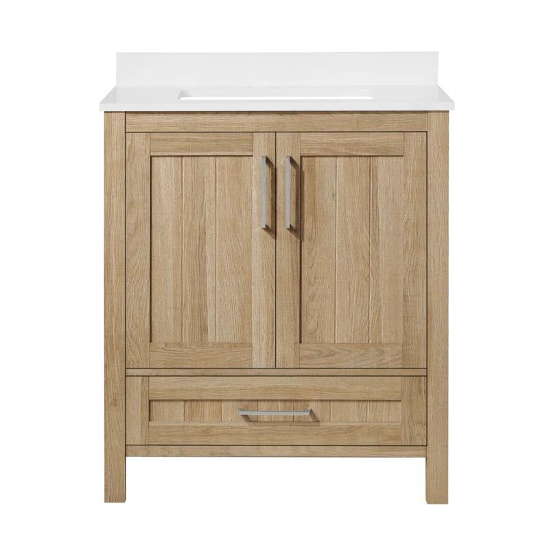 OVE Decors Kansas 30" Single Bathroom Vanity, in White Oak Finish & Reviews | Wayfair