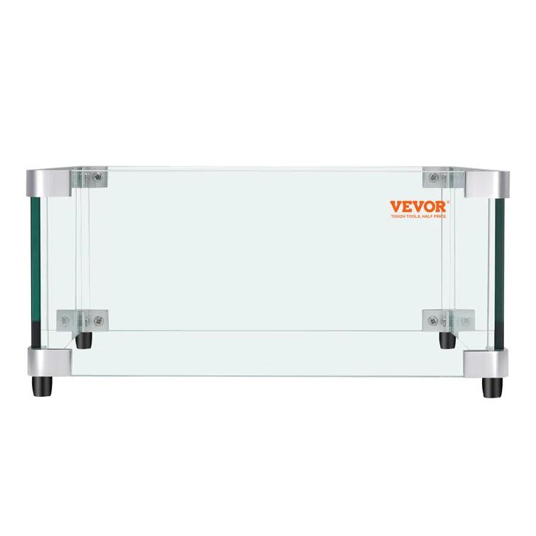 VEVOR Tempered Glass Fire Pit Accessory (Set of 4)