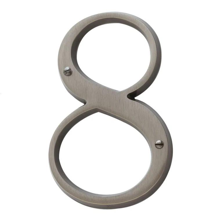 4.75" H Brass House Number