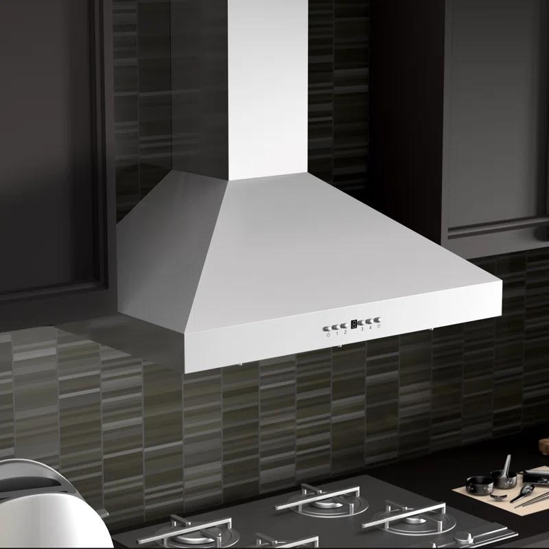 ZLINE ZLINE 36 in. Convertible Vent Convertible Vent Wall Mount Range Hood in Stainless Steel W/ Crown Molding (KL3CRN-36)