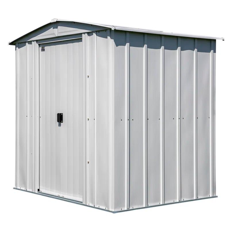 Arrow 6 ft. W x 5 ft. D Galvanized Steel Storage Shed