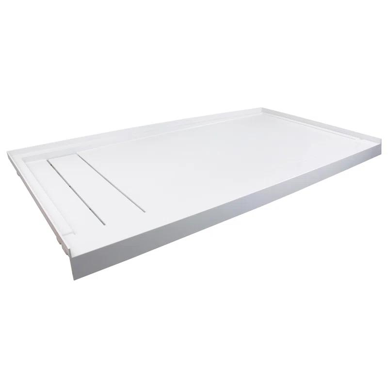 Transolid FLU6032L-31 60'' W 32'' D Rectangular Single Shower Base