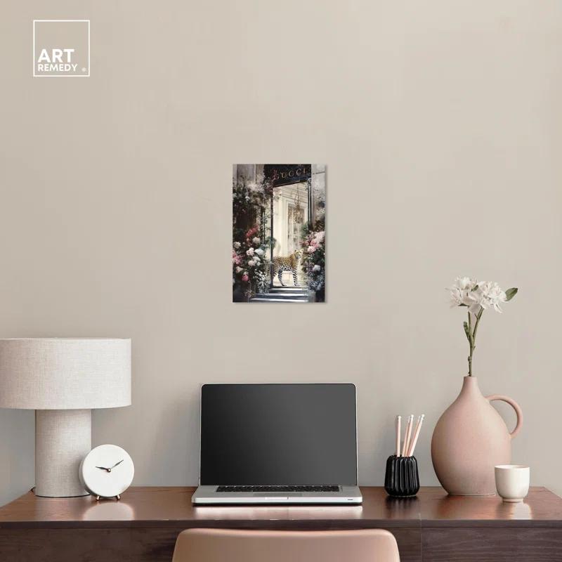 Art Remedy Flower Storefront Canvas Fashion Designer Wall Art by Art Remedy