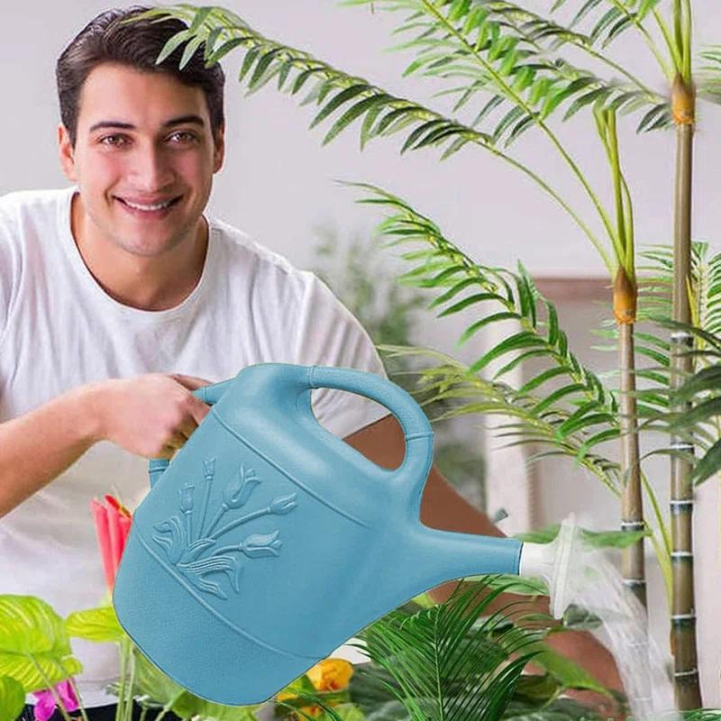 PMU PMU 2 Gallon Watering Can - Plastic Water Can with Detachable Sprinkler Head Pkg/1