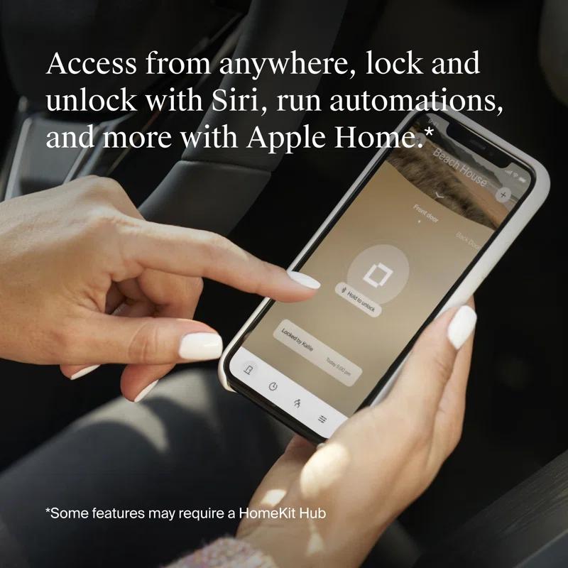 Level Level Bolt Connect Wi-Fi and Bluetooth Retrofit Smart Deadbolt with App, and Voice Assistant Access