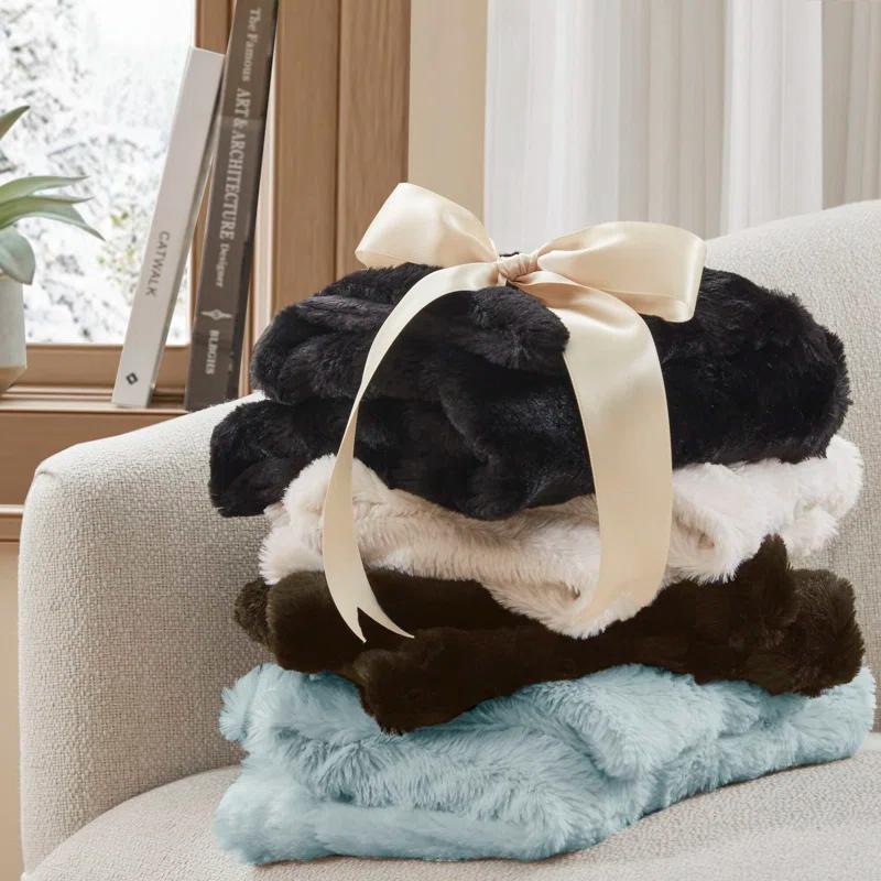 Madison Park Duke Faux Fur Ultra-Soft 3 Piece Comforter Set