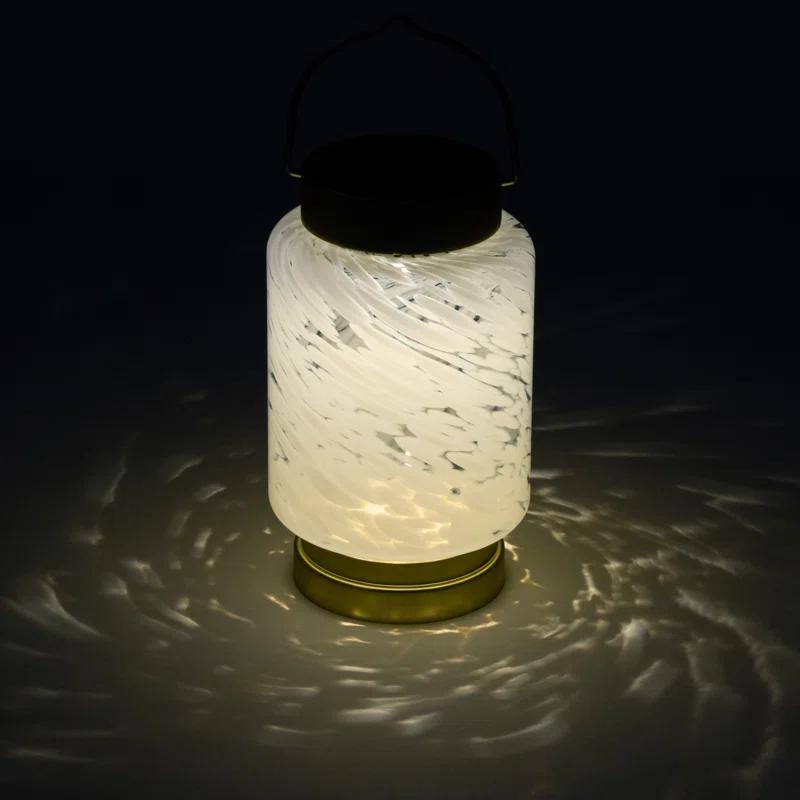 Allsop Home and Garden 7.5'' Solar Powered Integrated LED Outdoor Lantern