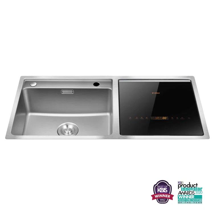 FOTILE FOTILE Right Orientation 2-In-1 In Sink Dishwasher 18-in Top Control Built-In Dishwasher, 57.8-dBA Standard Sound Level SD2F-P3