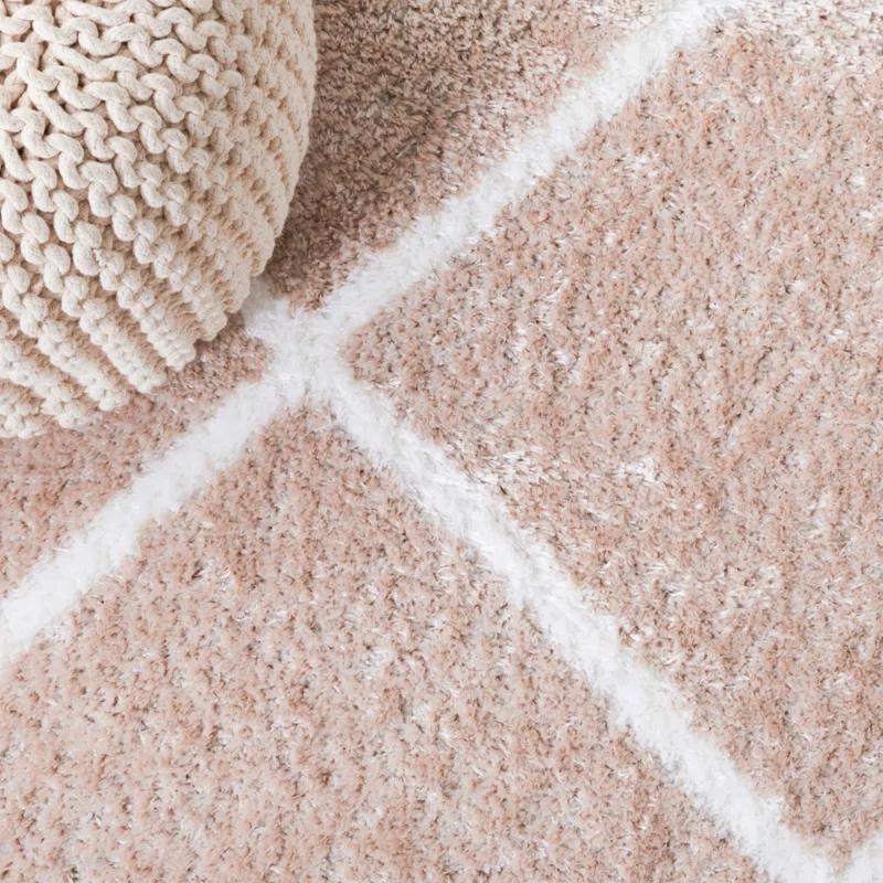Latitude Run® Tahoe Shag Performance Geometric Rug