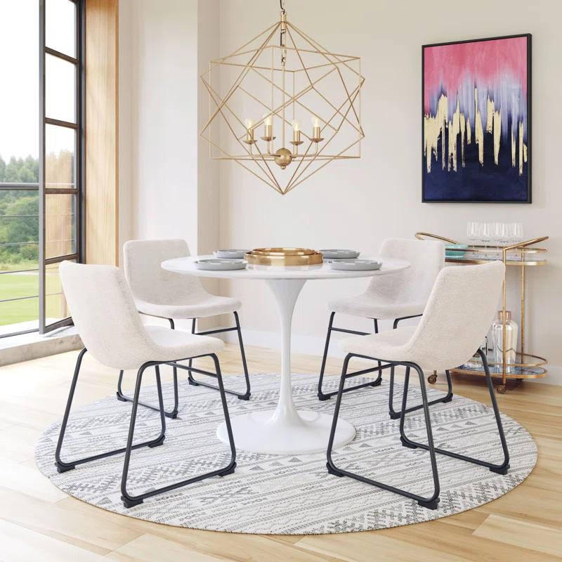 Zuo Hospitality Smart Dining Chair Ivory (Set of 2)