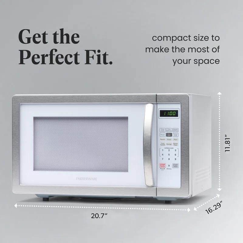 Farberware Farberware Classic Countertop Microwave Oven, 1.1 Cubic Feet cu. ft., 1000 watts, with Child Lock
