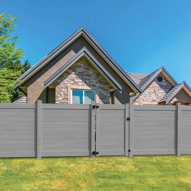 Barrette Outdoor Living Horizontal Fence Driftwood Vinyl Privacy Panel Kit