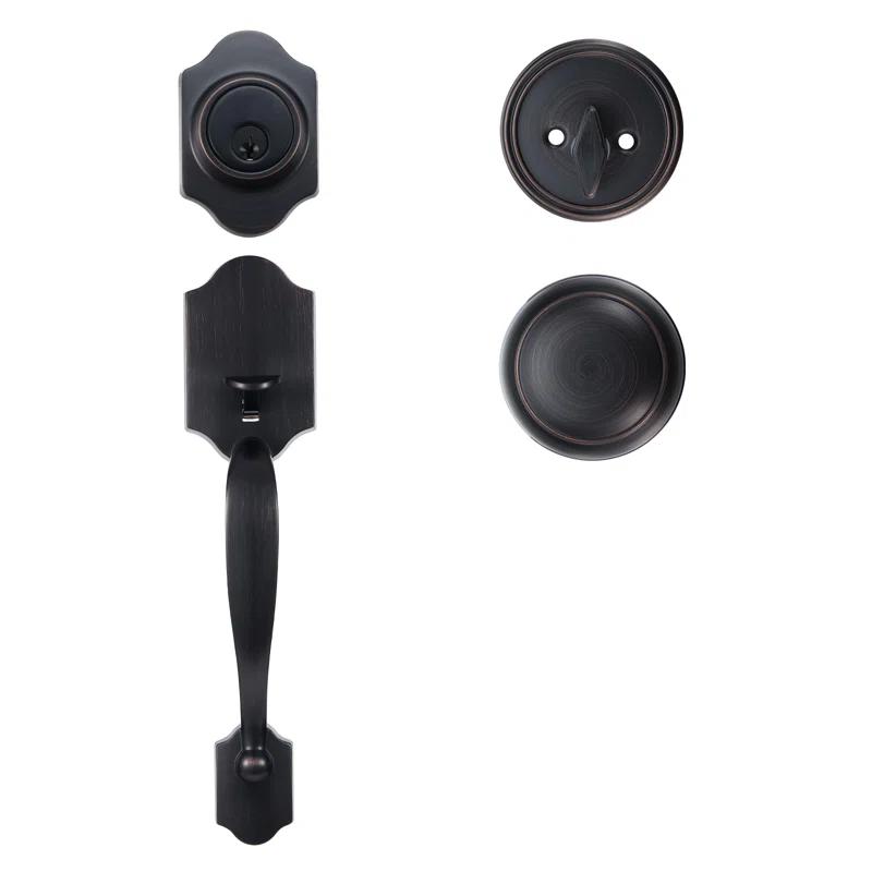 Front Door Handle and Deadbolt Set