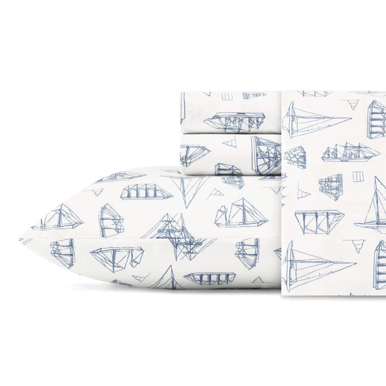 Nautica Nautica Printed Cotton Percale Sheet Sets