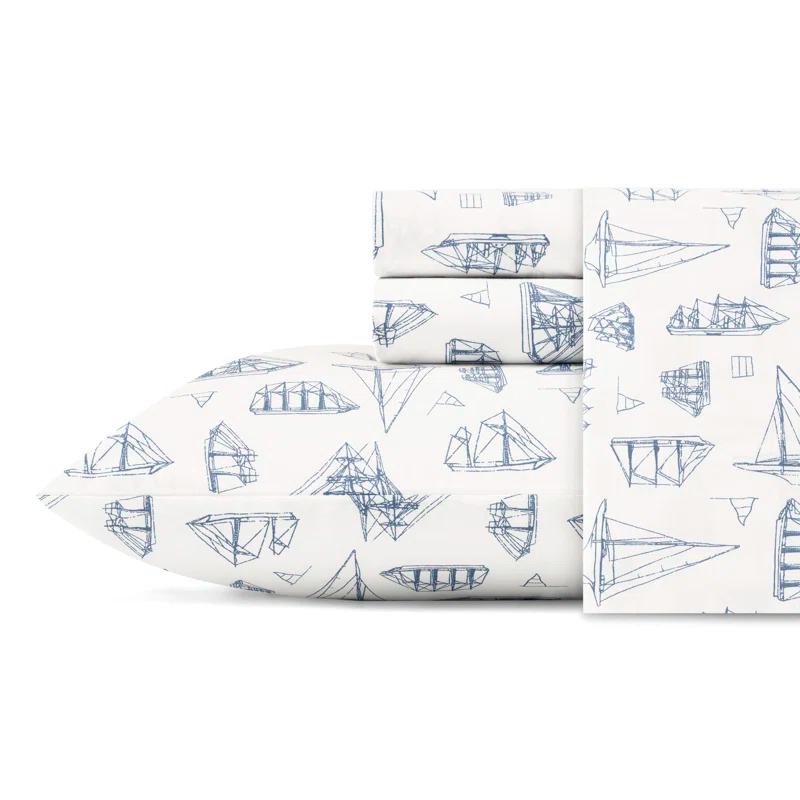 Nautica Nautica Printed Cotton Percale Sheet Sets