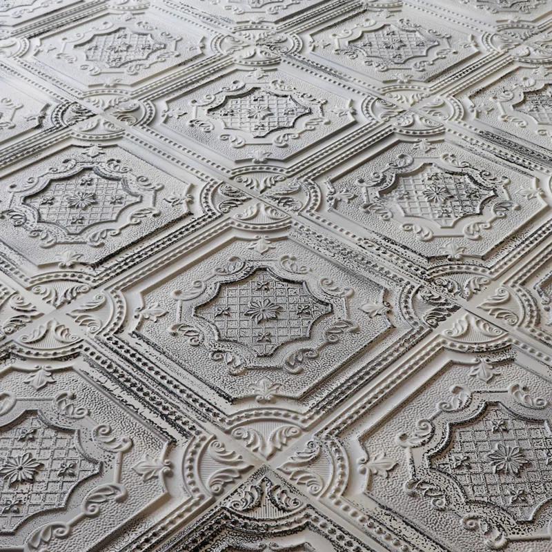 FromPlainToBeautifulInHours My Beautiful Damaris Drop-In or Glue-Up PVC Ceiling Tile (Set of 50)