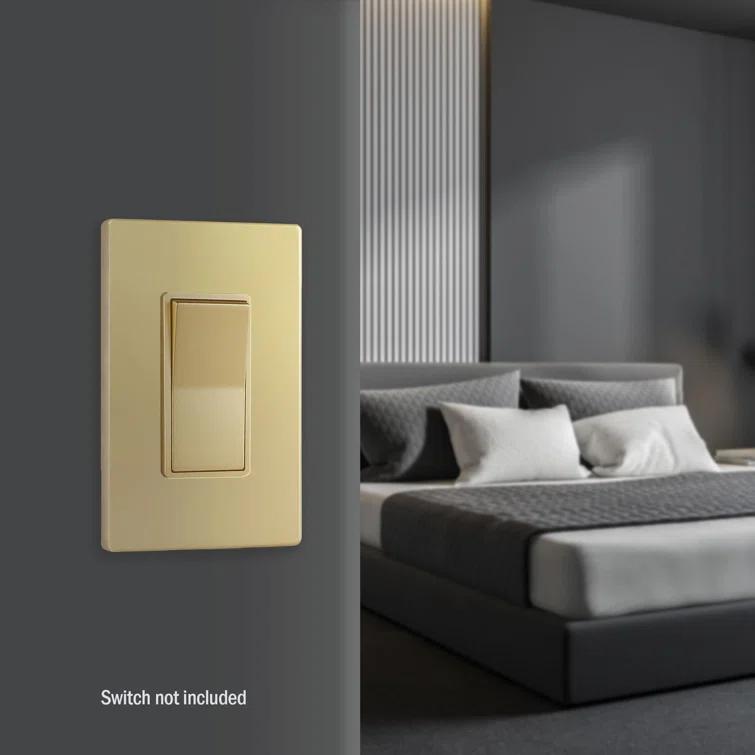 Enerlites No Subject 1 - Gang Rocker Standard Wall Plate