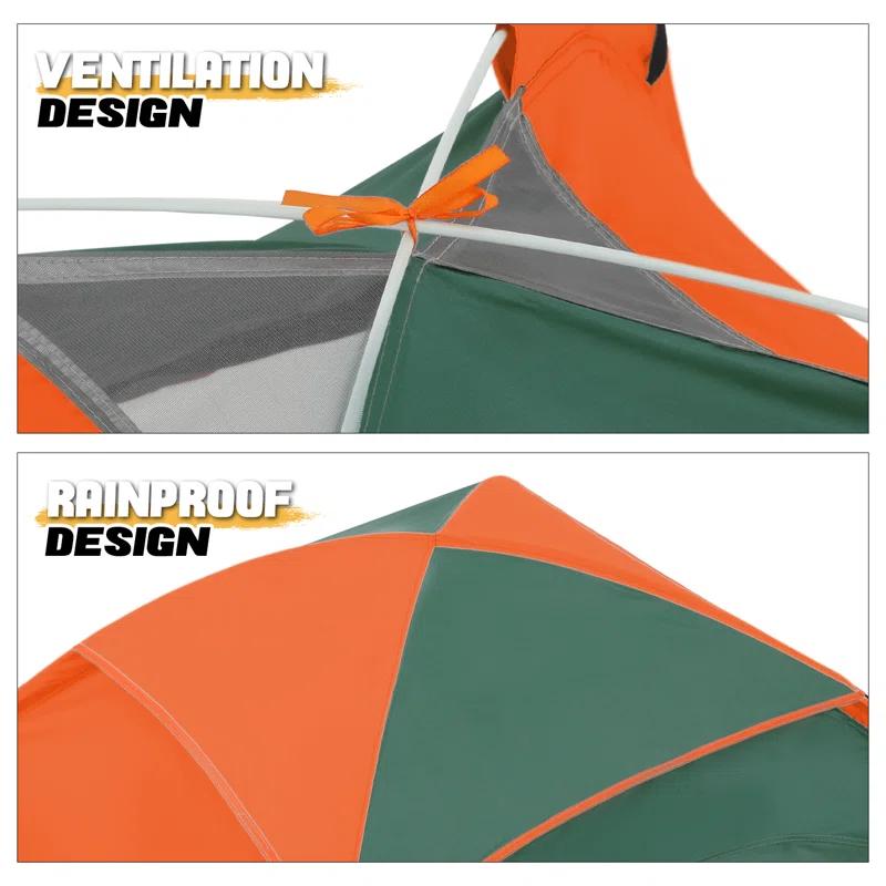 MoNiBloom 2 Person Instant Automatic Pop Up Camping Tent Waterproof Dome Tent with Rain Fly for Outdoor Hiking