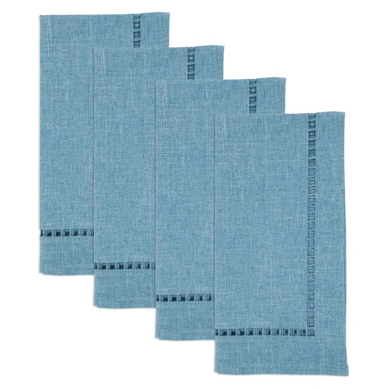 Saro Laser-Cut Hemstitch Napkin (Set of 4)