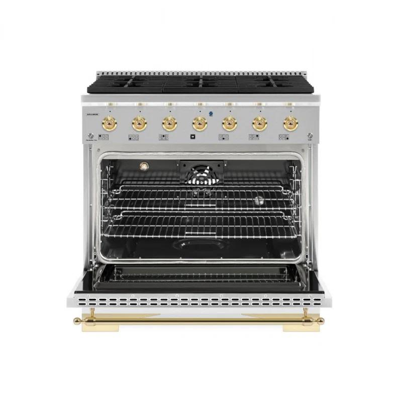 Hallman Industries Hallman Industries 36" Smart Dual Fuel Freestanding Range with 6 Burners