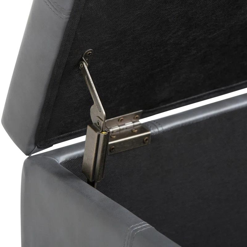 Simpli Home Dover Storage Ottoman Bench,Assembled
