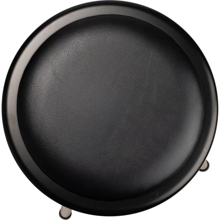 National Public Seating 6400 Series Heavy Duty Vinyl Padded Steel Lab Stool with Footing