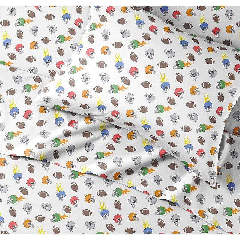 CGK Linens 4 Piece Kids Microfiber Sheet Set - Wrinkle Free - Cute, Cozy, Soft
