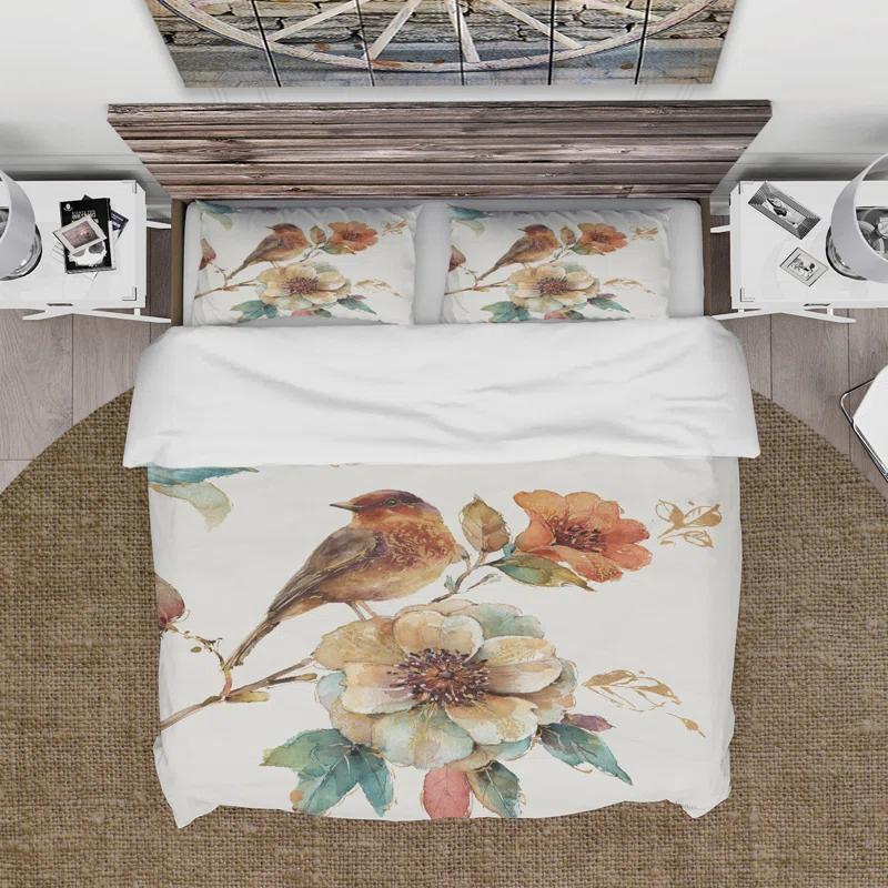 Farmhouse / Country Floral Duvet Cover Set
