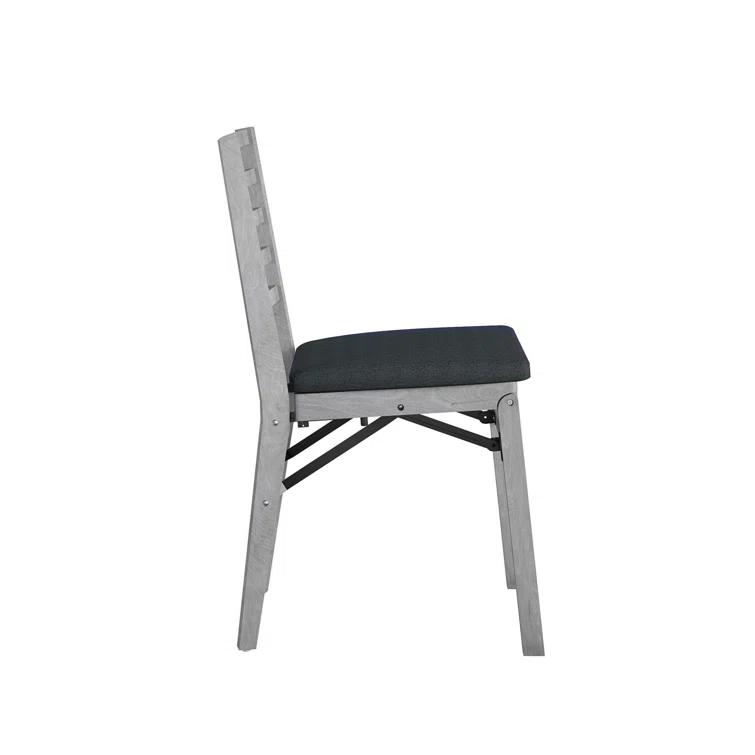 COSCO COSCO Contoured Back Wood Folding Chair with Fabric Seat (Set of 2)