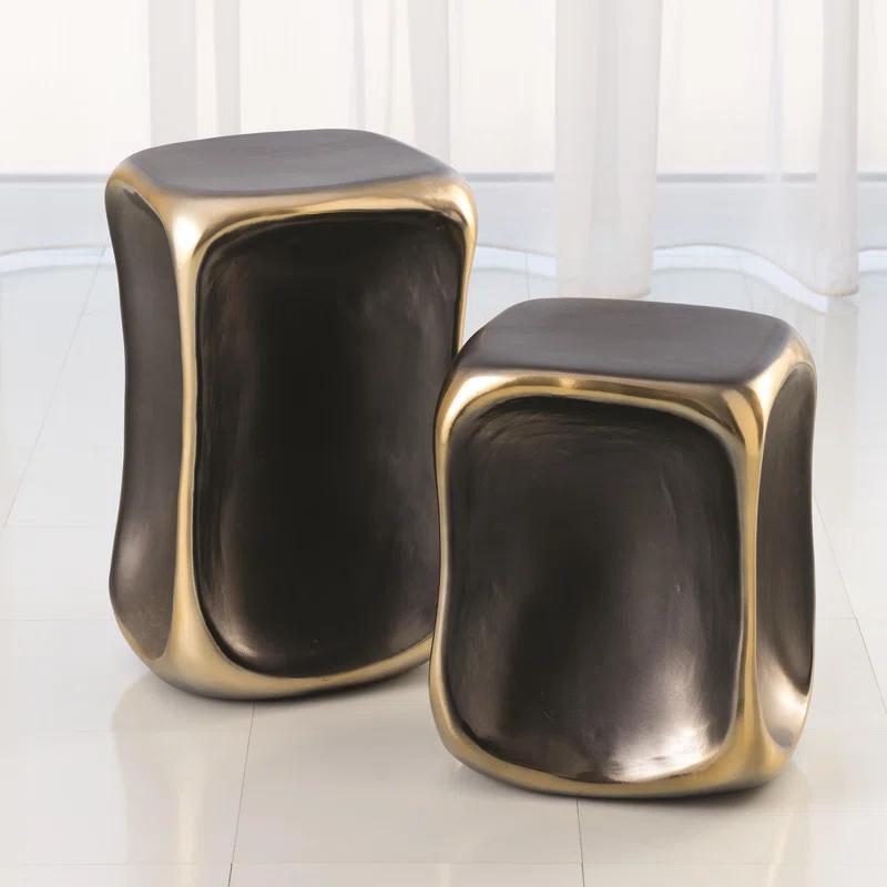Formation Accent Table-Black/Gold-Lg