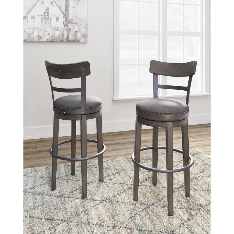 Red Barrel Studio® Obdulio Swivel Upholstered Counter Stool