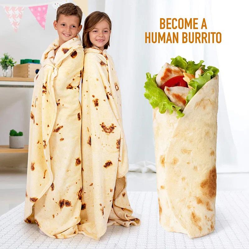 Zulay Kitchen Tortilla Blanket Double Sided Polyester for Adult and Kids Machine Washable