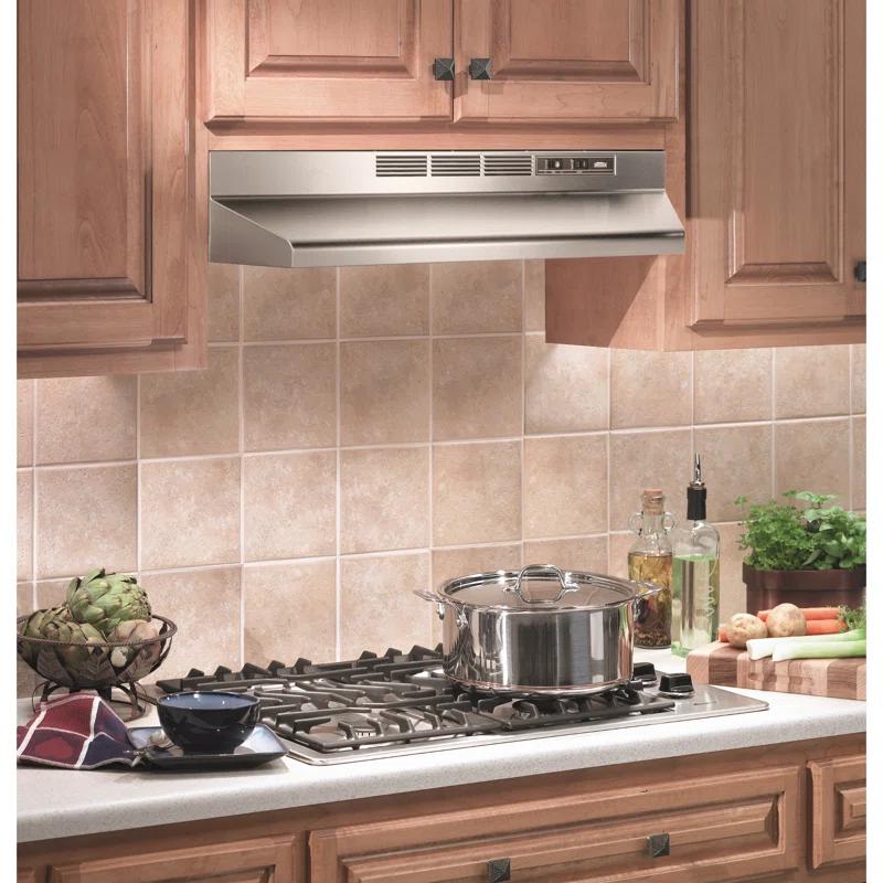 Broan NuTone Broan NuTone 36" Steel 190 CFM Ductless (Non-Vented) Under Cabinet Range Hood with Charcoal Filter 413604