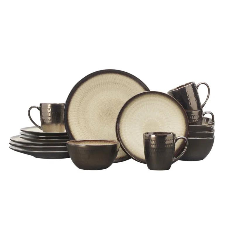 Gourmet Basics by Mikasa Gourmet Basics by Mikasa Anastasia 16-Piece Stoneware Dinnerware Set, Service for 4