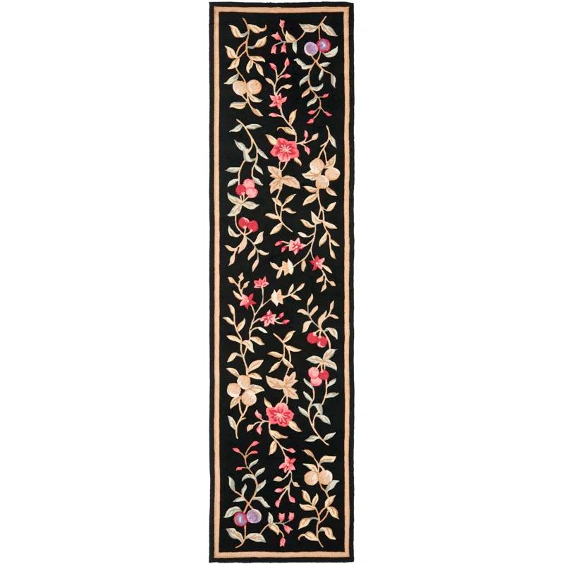 Winston Porter Taran Easy Care Hand Hooked Performance Floral Rug