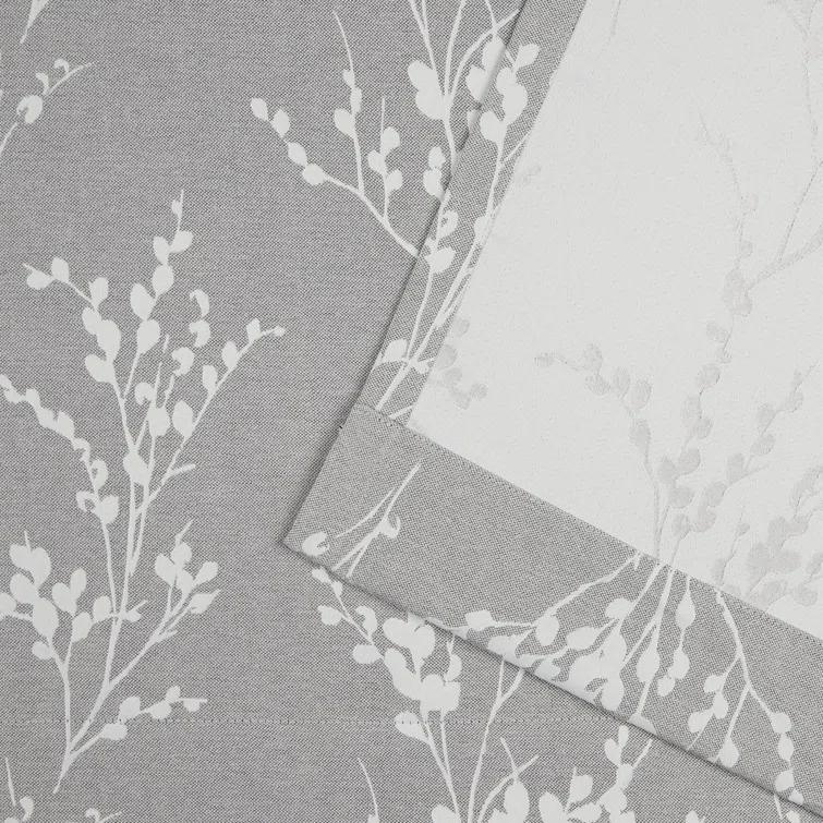 Nicole Miller Nicole Miller Turion Floral Room Darkening Blackout Grommet Top Curtain Panel Pair (Set of 2)