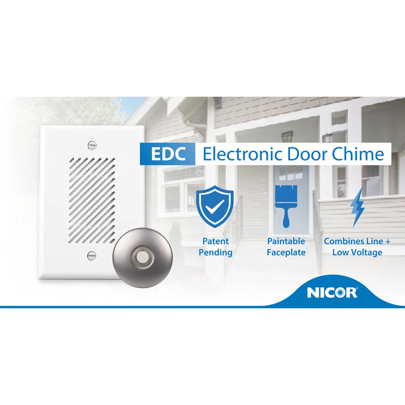 NICOR Lighting White Doorbell Kit