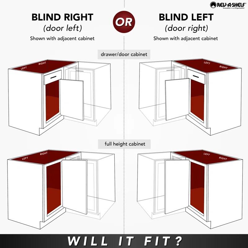 Rev-A-Shelf Rev-A-Shelf Pull Out Corner Cabinet Organizer w/Soft-Close 3 Tier