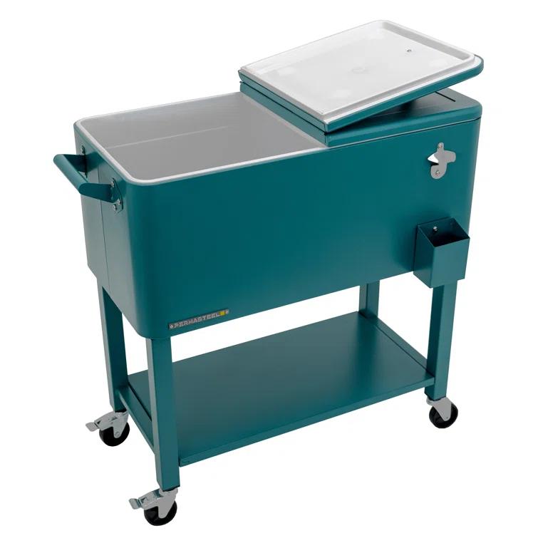 Permasteel 80-Qt Outdoor Patio Cooler with Removable Basin
